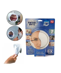 Magické zrcadlo se světlem, otočné o 360° Swivel Brite
