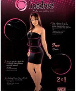 LipoDress 3 v 1 tílko a podprsenka pro zpevnění pokožky – černá